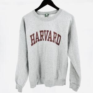 Ivysport Gray Collegiate Harvard Graphic Crewneck Sweatshirt